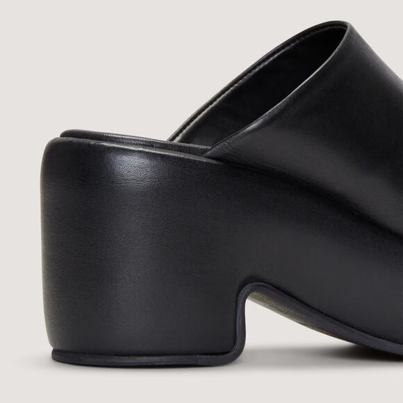 EVERLANE The Puffa Clog 100% Leather Black Slip On Platform Chunky Comfort 5.5 - Picture 5 of 13
